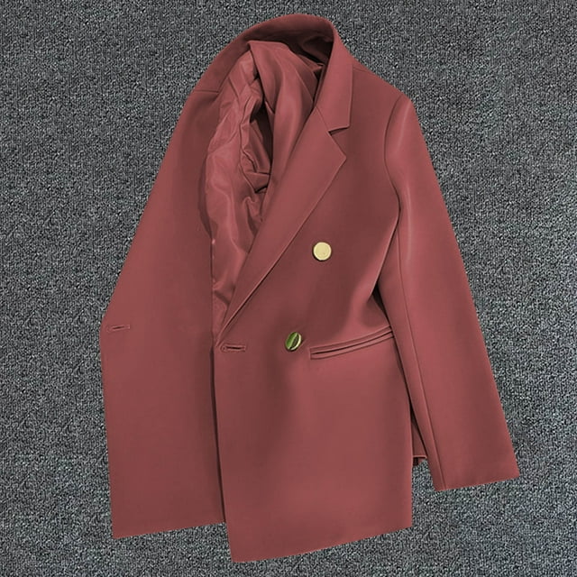 Amzcrzy Blazers pour Femmes Mode Décontractée pour Femmes Couleur Unie Poche Col Rabattu Blouse à Manches Longues Blazer Vestes pour Femmes Hauts à Manches Longues pour Femmes Veste pour Femmes Vêtements pour Femmes Hauts pour Femmes