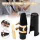 thumbnail image 4 of Kit de boquilla de saxofón Alto con cubierta, accesorios para instrumentos musicales de caña de ligadura de Metal, 4 of 5