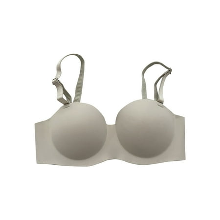 

Womens Solid Color Glossy Underwear Small Chest Gathered Top Comfortable Breathable No Steel Ring