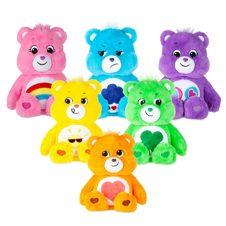 Care Bears™ - Medium Sequin Plush - Cheer Bear - Soft Huggable Material