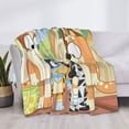 thumbnail image 3 of Rozeui Bluey for Flannel Blanket, Soft Fuzzy Plush King Blanket for Winter, Thick and Warm All-Season Bed Throw-50"x40", 3 of 6