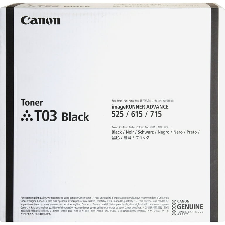 Canon T03 Original Laser Toner Cartridge - Black - 1 Each - 51500 Pages Canon T03 Original Laser Toner Cartridge - Black - 1 Each - 51500 Pages