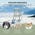 thumbnail image 4 of WestinTrends Malibu HDPE Outdoor Patio 29" Bar Stool Saddle Seat, Sand, 4 of 14