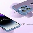 thumbnail image 4 of Compatible with iPhone 15 Pro Case Borderless Design Camera Lens Protection Slim Thin Lightweight Soft Silicone Frameless Case Shockproof Bumper Cover for Men and Women, Blue Titanium, 4 of 14