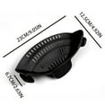 thumbnail image 5 of Colador de silicona ajustable con Clip para ollas, sartenes y cuencos, escurridor de mano para Fideos, Pasta, 1 unidad, 5 of 5