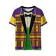 thumbnail image 2 of Xuyuer Women's Carnival Printed Round Neck Solid Color Short Sleeve Casual Loose T-Shirt, 2 of 8