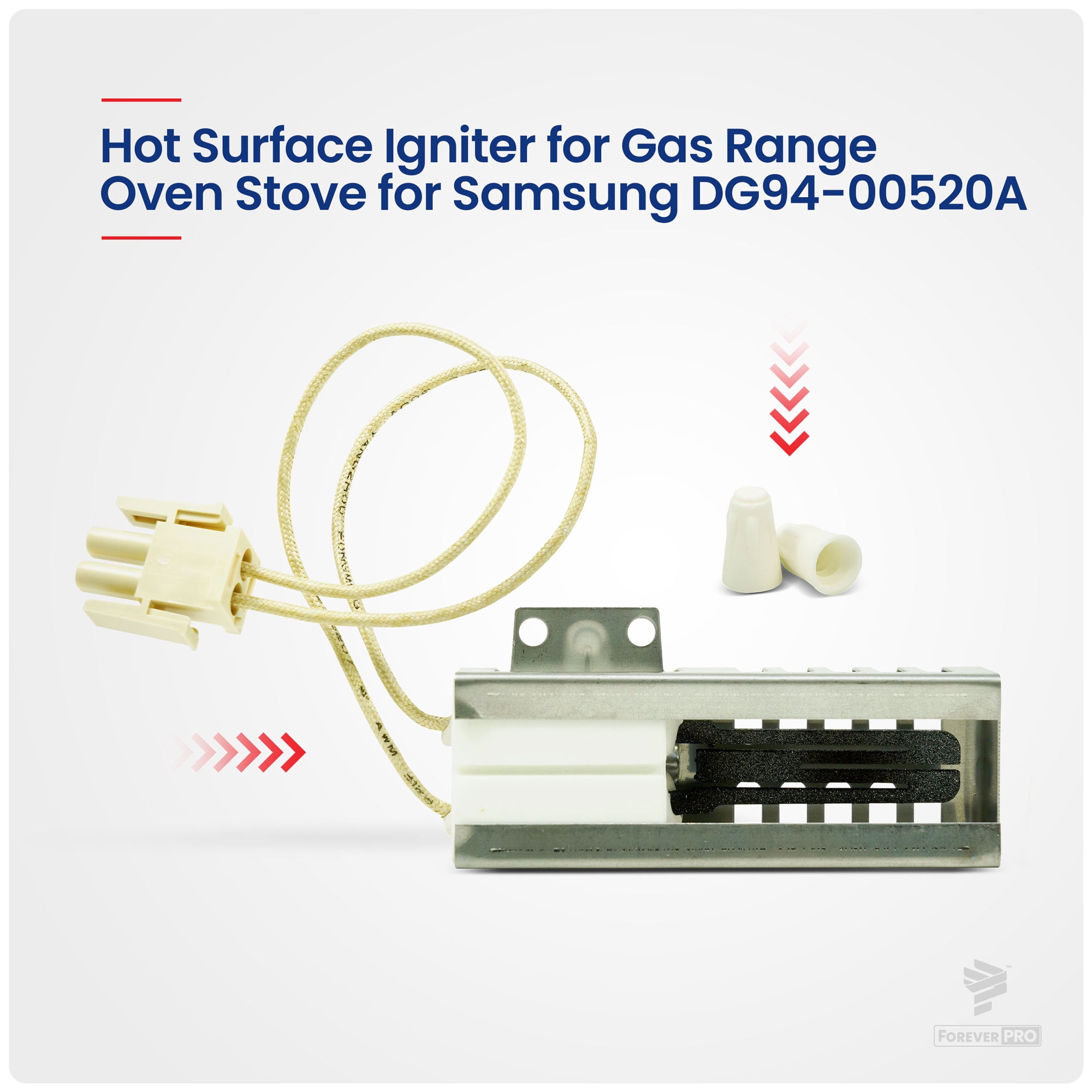 ForeverPRO DG94-00520A Assembly-Hot Surface Igniter for Samsung Appliance 114491 DG94-00520A