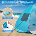 thumbnail image 6 of Yardi Yard Automatic Pop-up Beach Tent with Carrying Bag-Blue, Beach Tent, Easy Pop Up Beach Shade Beach Tent, Sun Shelter Instant Portable Beach Tent Umbrella, 6 of 11