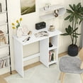 thumbnail image 4 of Costway Writing Desk with Adjustable Shelf, White, 4 of 10