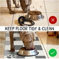 thumbnail image 3 of Dog Food Mats for Floors Absorbent, Pet Cat Food Mat - Quick Dry Dog Bowl Mats for Food and Water, Eco-Friendly Dog Accessories Pet Supplies 12" x 20"｜Grey Checkered, 3 of 6
