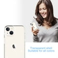 thumbnail image 3 of Jiahe Cover For iPhone 14,6.1 inchwith Support Wireless Charging,Slin Soft Shockproof Bling Glitter Transparent TPU Back Case Cover,Clear, 3 of 6