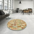 thumbnail image 4 of Ahgly Company Machine Washable Indoor Rectangle Contemporary Bronze Brown Area Rugs, 8' x 12', 4 of 7
