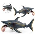 thumbnail image 3 of Large Megalodon Shark Toy Practical Ability Rust-proof Best Collection Sea Animal White Shark Figurine for Decor, 3 of 5