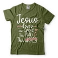 thumbnail image 5 of Jesus Shirt Jesus Loves The Good The Bad The Hot Mess Shirt Sassy Shirt Christianity Shirt God Tee (X-Large Grey), 5 of 6