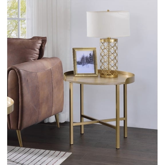 Modern Black Metal Frame Coffee Table with Concrete Gray Shelf|Sleek Design