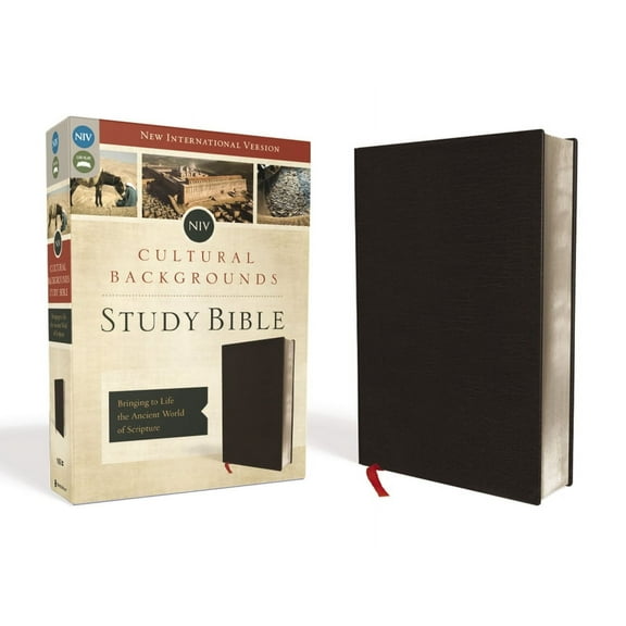 NIV, Cultural Backgrounds Study Bible, Bonded Leather, Black: Bringing to Life the Ancient World of Scripture, (Hardcover)