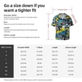 thumbnail image 2 of Cauagu Goal Time Men's Short Sleeve Button Down Hawaiian Shirt for Men Bowling Shirts Casual Summer Beach Shirt,3X-Large, 2 of 6