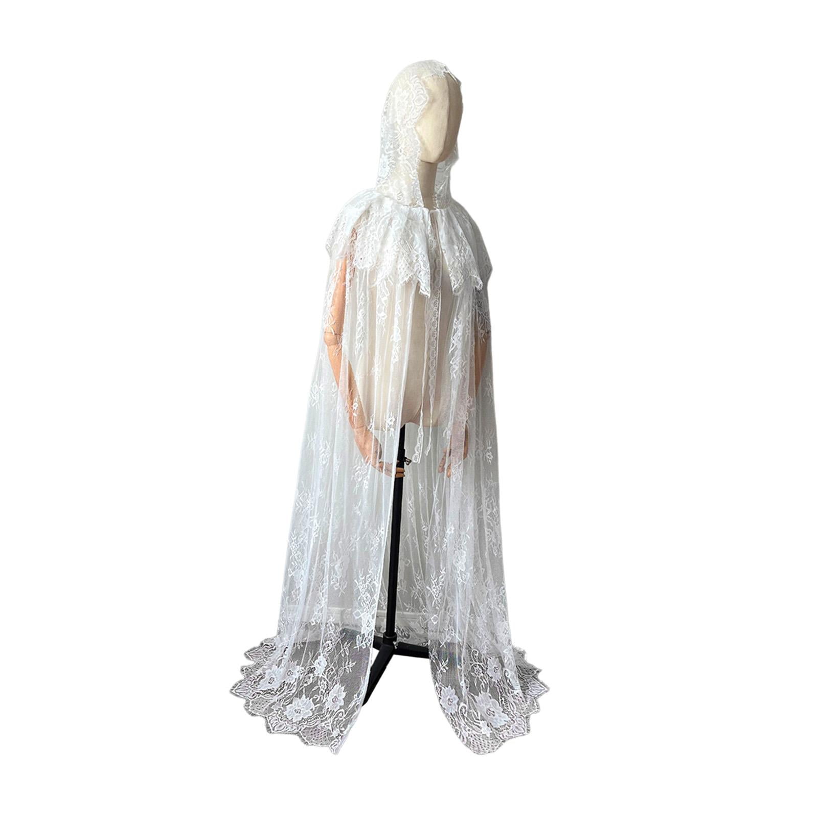 Cape Cape de Mariage Manteau de Mariée pour Mascarade Robe d