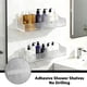 thumbnail image 2 of Adhesivos acrílicos para ducha paquete de 4 estantes transparentes sin taladrar soporte para jabón y cepillo de dientes estante de pared para baño, 2 of 8