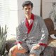 thumbnail image 3 of Mens Satin Silk Luxury Pajamas Kimono Bathrobe Robe Dressing Gown Pjs Loungewear DMW, 3 of 5
