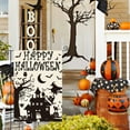 thumbnail image 4 of Happy Halloween Garden Flag 12x18 Inch Double Sided Outside, Haunted House Bat Witch Ghost Yard Outdoor Decorative Flag, 4 of 6