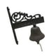 thumbnail image 5 of Outdoor Supper Bell es una campana de hierro fundido que sirve de decoración de pared para exteriores. 1, 5 of 5