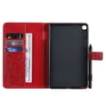 thumbnail image 3 of Case for Galaxy Tab A 7.0" 2016 SM-T280 T285, Ultra Slim Lightweight Fit Folio Flip PU Leather Butterfly Embossed Stand Cover Shockproof Protection Soft TPU Back Wallet Cover, Red, 3 of 6