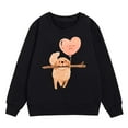 thumbnail image 4 of Huowey Autumn and Winter Valentine's Day Fashionable Puppy Print Children's Hooded Sweatshirt, 4 of 4
