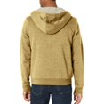 thumbnail image 4 of ZCFZJW Sherpa Lined Hoodies for Men Heavyweight Full Zip Up Drawstring Hooded Sweatshirt Plush Thick Fleece Long Sleeve Jackets Winter Warm Outwear Coats with Pockets Khaki XXXL, 4 of 6