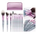 thumbnail image 2 of EeaseCA 10pcs Unique Handle Makeup Brushes Multi-function Cosmetic Brush Kit Artificial Fiber Brush Set with PU Bag, 2 of 8