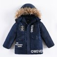 thumbnail image 2 of CUZIBR Children Winter Boy Jacket Coats Hooded Coats Fashion Kids Warm Clothes Jacket Boys Coat&jacket Cute Dailywear For Toddler, 2 of 8
