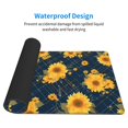 thumbnail image 3 of Cauagu Blue Striped Sunflower A for Large Mouse Pad,XXL Extended Gaming Mouse Mat Long Extended Desk Mat Big Desk Pad Mat(16 x 29.5in) for Work/Game/Office/Home, 3 of 8