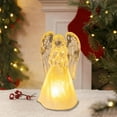 thumbnail image 2 of TanSiDing 1pcs LED Angel Night Light Glowing Cherub Ornament Crystal Acrylic Christmas Decor for Home Tabletop Mantel Holiday Display, 2 of 6