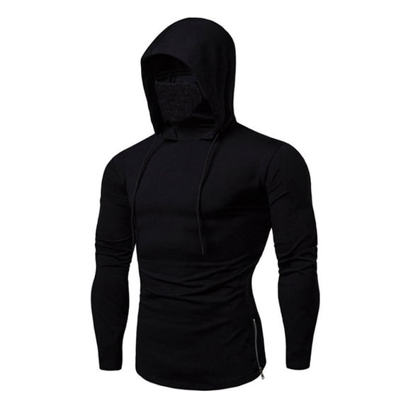 Men'S Athletic Hooded Sweatshirt - Long Sleeve, , Slim Fit for Sports and Leisure