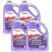 Ammonia-Free Glass, Window & Surface Cleaner Refill, 1 gallon/128 Oz (Pack Of 4)