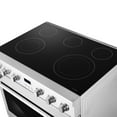 thumbnail image 3 of Commercial Style 36 in. 6.0 cu. ft. Electric Range with 5 Burner Glass Cooktop and Convection Oven in Stainless Steel, 3 of 19