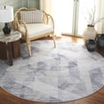 thumbnail image 2 of SAFAVIEH Hunter Vasilis Abstract Polyester Area Rug, Dark Grey/Sage/Ivory, 6'7" x 6'7" Round, 2 of 10