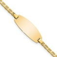 thumbnail image 1 of 14K Yellow Gold Oval Anchor Id Bracelet (6 X 8) Made In United States lid86-6, 1 of 5