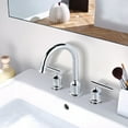 thumbnail image 2 of Wowow Widespread Bathroom Faucet Centerset Basin Faucet 3 Hole，Chrome, 2 of 5