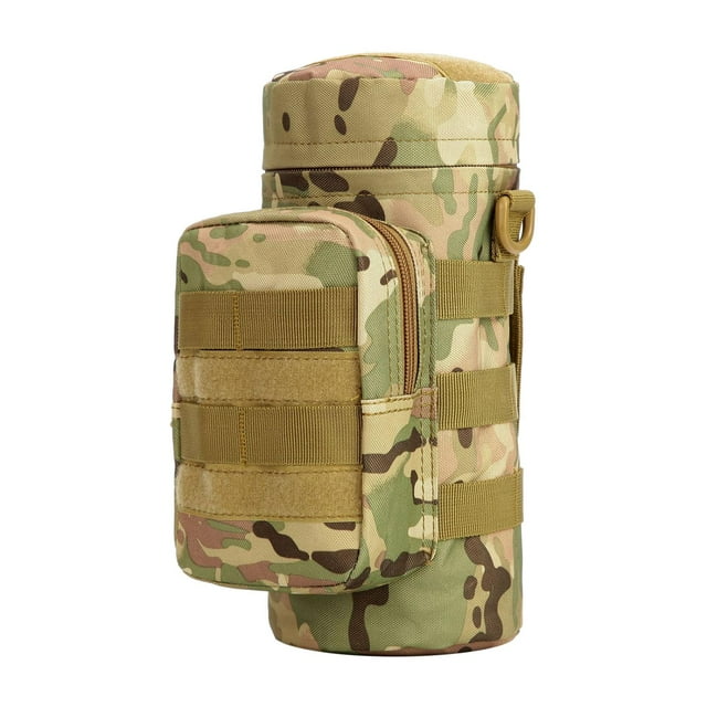 Bolsa para botella de agua Molle de 10 l, táctica, militar, para exteriores, para hombro Camuflaje