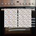 thumbnail image 2 of Halloween Kitchen Towels Set of 4, Water Absorbent Dish Towel, White Horror Skull Pumpkins Bats Decorative Hand Towels - Quick Drying Cloth for Cooking Baking, 18x28 Inch, 2 of 8