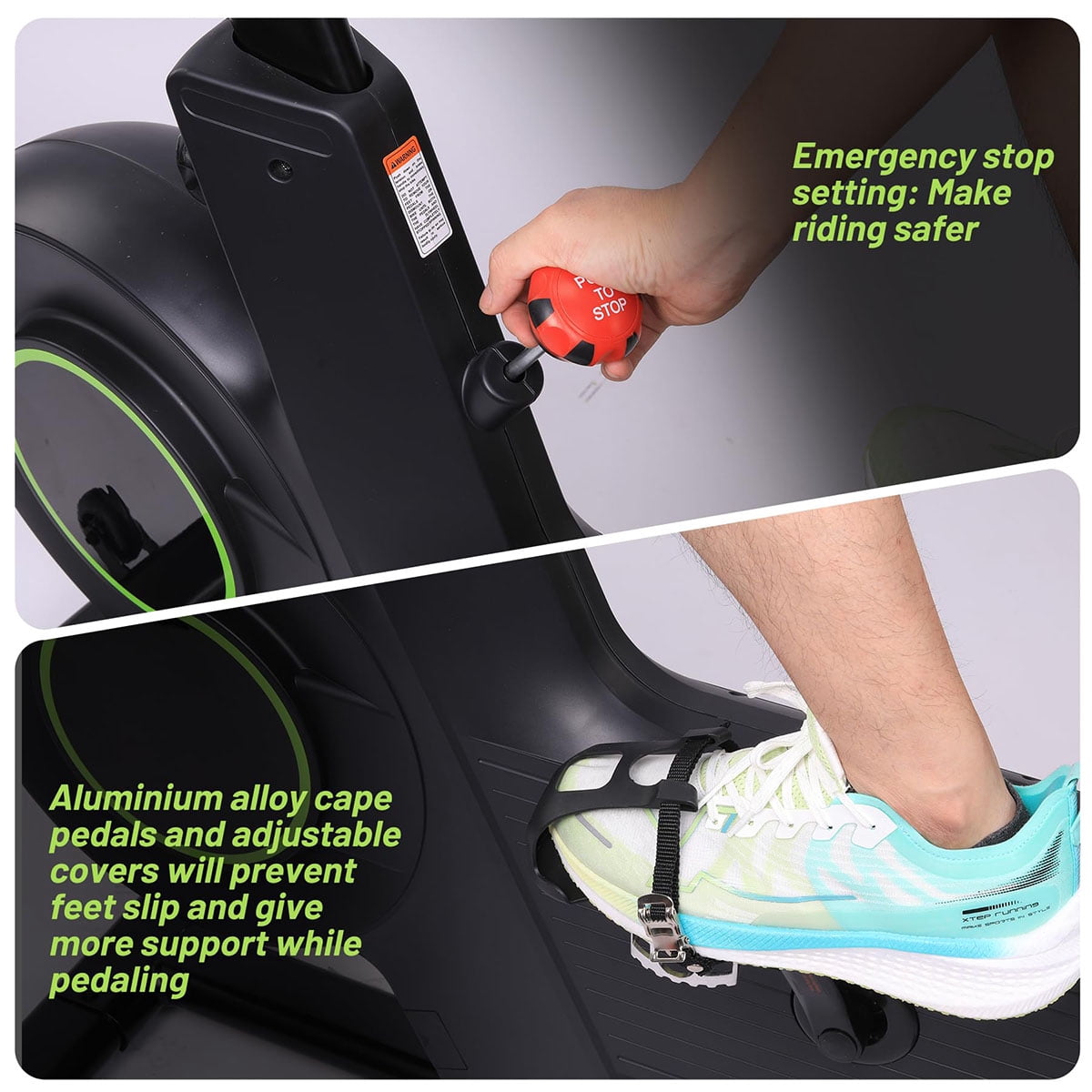 Ataucjin Exercise Bike,Indoor Cycling Bike for Home Cardio, Plus Magnetic Resistance/Brake Pad Indoor Cycling Bike Stationary, Low Noise Fitness Stationary Bike with App, Upgraded Version Seat