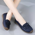 thumbnail image 6 of Big Size Spring Summer Women's Casual Hollow Loafers Slip On Leather Shoes Lightweight Casual Walking Shoes Female Moccasins Classic Penny Loafer Flats Boat Shoes, 6 of 8