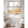 thumbnail image 5 of Sheer Curtains 45 Inches Long, Orange Gray White Light Filtering Window Curtains for Living Room/Bedroom, Farmhouse Abstract Ombre Texture Rod Pocket Voile Sheer Curtain Drapes, 52"W x 45"L, 2 Panels, 5 of 8