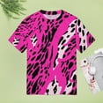 thumbnail image 4 of Leopard Print Pattern Women's T-Shirt Short Sleeve T Shirts Tops Tee Ladies Loose T, 4 of 6