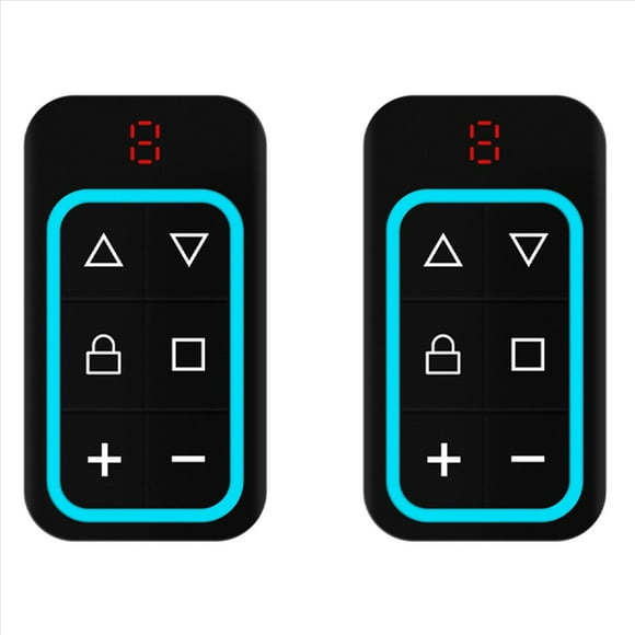2X Control Remoto de Puerta de Garaje Multifrecuencia de 8 Canales 270-868 MHZ Copiar Control Remoto Identifica Automáticamente la Frecuencia Azul