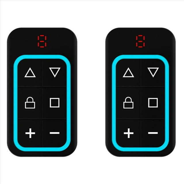 2X Control Remoto de Puerta de Garaje Multifrecuencia de 8 Canales 270-868 MHZ Copiar Control Remoto Identifica Automáticamente la Frecuencia Azul