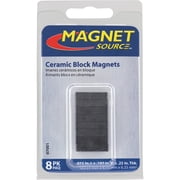 Magnet Source Ceramic Magnet Blocks, 3/16 x 1/4 x 7/8