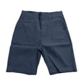 thumbnail image 3 of Guluxicc Men's Golf Shorts with Pockets Button Front Elastic Waist Classic Fit Business Casual Shorts for Everyday Wear, 3 of 4