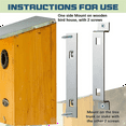 thumbnail image 3 of 2Sets Bird House Hanger Bracket Stable Rust Proof Galvanized Steel Bird House Mounting Bracket for Securing Bird Houses, 3 of 6